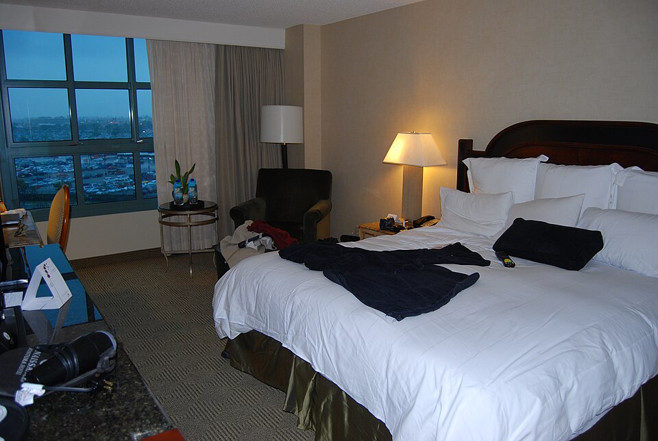Illustrative demo photo: Hotel Room (2134365791).jpg